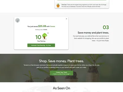 Tenere Extension coupon discount planttrees savemoney