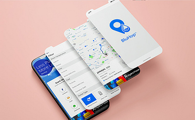 BluHop app design branding design graphic design mobile app ui ux