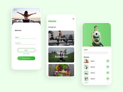Health Fitness Mobile App design 3d app branding design fitness mobile app graphic design health mobile app illustration ios design for mobile app logo mobile app design mobile ui ui ux vector web design