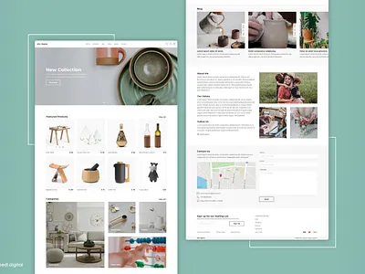 Landing page for an eCommerce shop design ecommerce ui ux website
