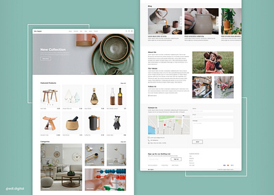 Landing page for an eCommerce shop design ecommerce ui ux website