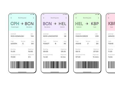 DailyUI - Boarding pass boarding pas daily ui dailyui ui ux