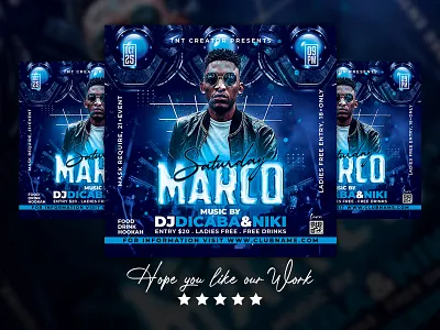 Night Club Party Flyer disco