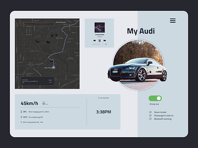 Daily UI 034 - Car interface car car interface daily ui 34 dailyui design ui ui daily 34 uidaily