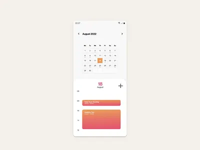 Daily UI 038 - Calendar screen calendar daily ui 38 dailyui design ui ui daily 38 uidaily