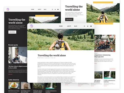 Daily UI 035 - Blog post blog blog post daily ui 35 dailyui design post travel travel blog ui ui daily 35 uidaily