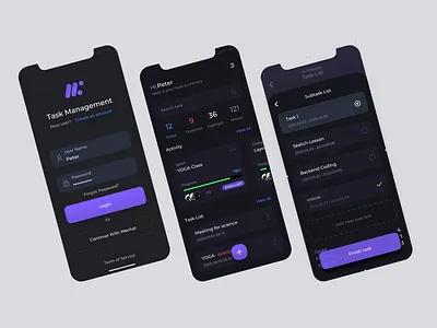 Task management app case study app app development branding design illustration logo management mobile mobile ui react task task management tasklist todo list ui ux
