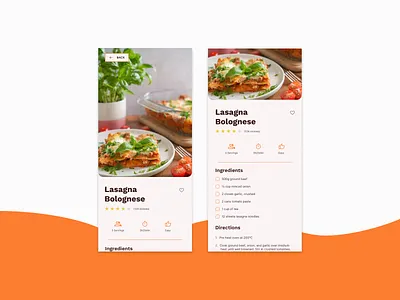 Daily UI 040 - Recipe daily ui 40 dailyui design recipe recipes ui ui daily 40 uidaily