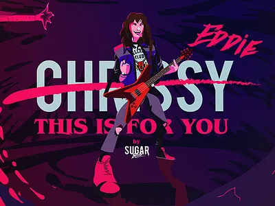 Eddie Munson - Stranger Things 2d allevato animation design eddie illustration munson stranger sugar blood things vector