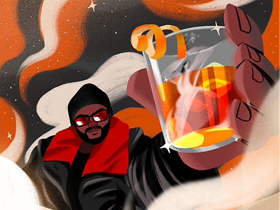 The Weeknd - La Fama art colorful design illustration la fama music video procreate rosalia sketch the weeknd yann valber yannvalber