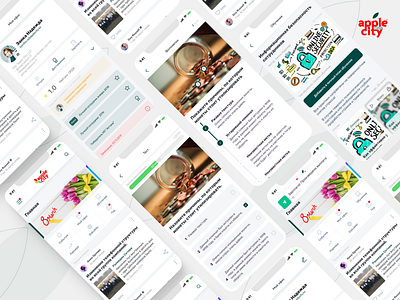 APPLECity Corps Project "AC Life" branding design graphic design illustration logo ui ux vector
