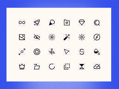 Updating our icons library animation branding geometric gif graphic design grid icon icon design icon system iconography icons iconset line loop motiion outline pitch set symbol vector