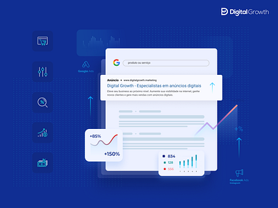 Illustrations - Digital Growth design illustration ui