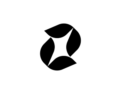Spark Logo black and white bold branding clean creative design flat flower icon light logo minimal minimalist negative space professional simple spark