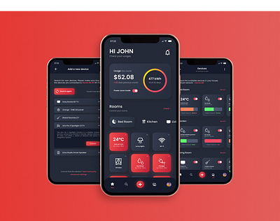 Smart home mobile app UI design app ui mobile app ui mobile ui smart home smart home app ui ui design uiux