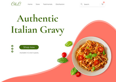 Cucina home page design hero homepage ui ux