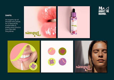 SIMPEL - visual identity for an organic lip oil artist brand design brand identity brand identity design brand identity designer branding branding design design graphic design graphic designer illustration logo logo design logo designer packaging design social media design visual identity design