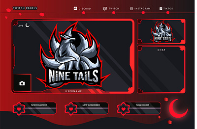 Graphic's for Streamer's animation branding graphic design graphic for streamers motion graphics panels screens streamers twitch overlay