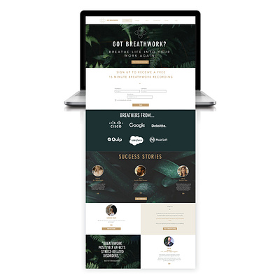 Got Breathwork brand design brand designer logo designer mobile web designer web design web designer wellness website wix web design