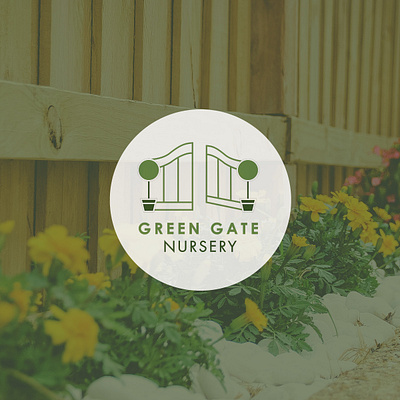 Green Gate Nursery Logo brand design brand designer logo logo designer mobile web designer nursery logo web design web designer wix web design