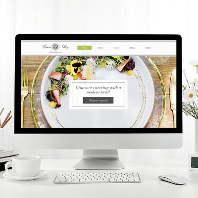 Laura Ashley Catering brand design brand designer mobile web designer web design web designer wix web design
