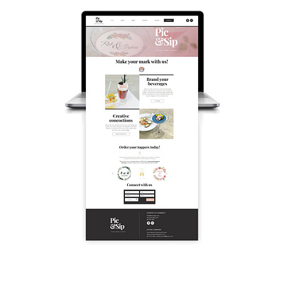 Pic & Sip brand design brand designer logo logo designer mobile web designer web design web designer wix web design