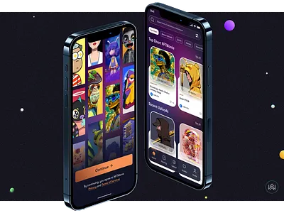 NFT Mobile App UI/UX Design app design daily challange design dribbble illustration nft ui ui app ui designer uidesign userinterface uxdesign
