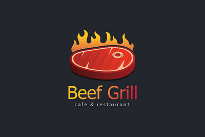 Beef Grill 3d animation branding design graphic design illustration illustrator letter logo logo logo designing motion graphics photoshop ui vector