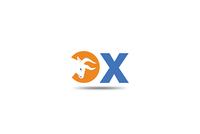 Ox logo 3d animation branding design graphic design illustration illustrator letter logo logo logo designing motion graphics photoshop ui vector