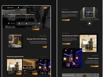 Landing Page design ui ux