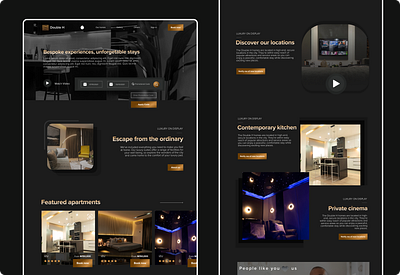 Landing Page design ui ux