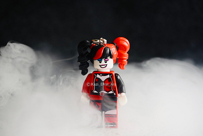 LEGO Photography Concept - Harley Quinn Keyring creative lego legophotography photography