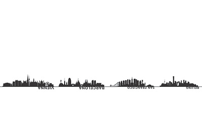 City Skylines with Name design graphic design illustration vector