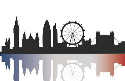 London with Mirror design graphic design illustration vector