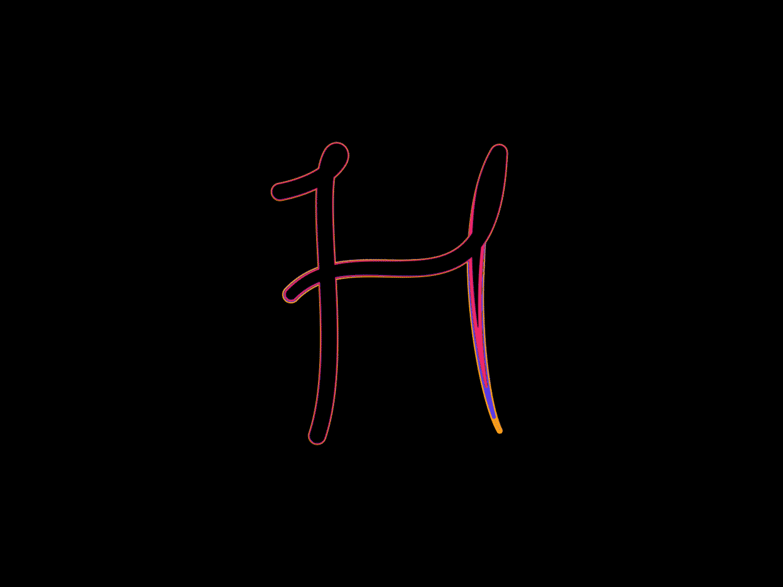 H, As I write it adobe illustrator animation design illustration letter h motion typography