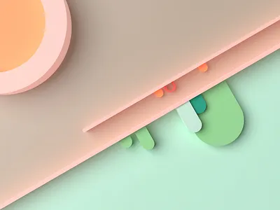 Above Ground Underground 3d abstract blender design minimalist wallpaper