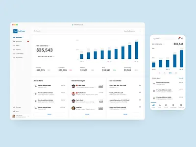 Health-Tech App Dashboard app ios ui web
