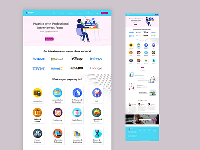 Mockup Interview Website figma mockup interview ui ui ux design user interface ux website