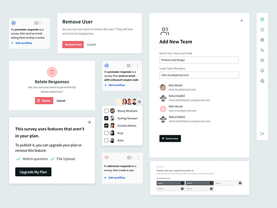 UI components - Pop Up alldesign clean components creative design designer figma minimal modal problamsolving product productdesign survey ui ui ux uidesign uiux user experiance ux ux design