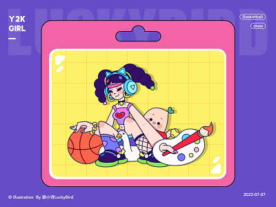 Y2K Girl avatar girl illustration ps y2k