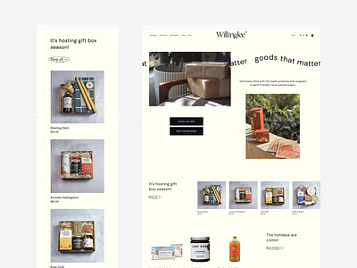 Willinglee Website Design e commerce shopping squarespace ui ux web design website design