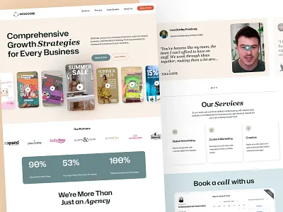 NEXACORE - Landing page design and development webflow. branding clean design custom artwork custom design custom layout design figma graphic design homepage design illustration landing page lead generation logo single page ui unique design user experience user interface ux webflow