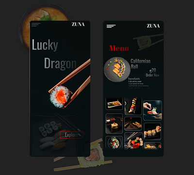 "Lucky Dragon" App Design app ui ux