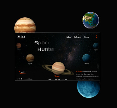 "Space Hunter" ui ux