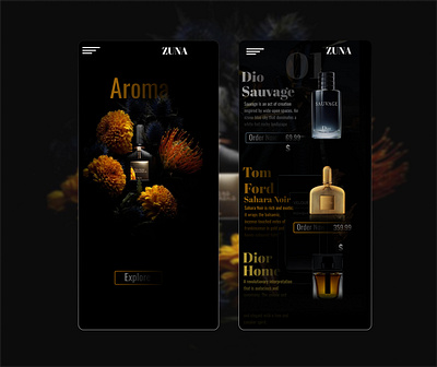 "Aroma" App Design app ui ux