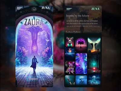 "Zaura" App Design app ui ux