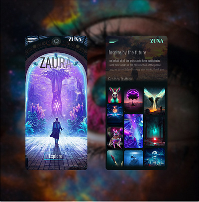 "Zaura" App Design app ui ux