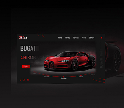 "Bugatti Chiron" ui ux