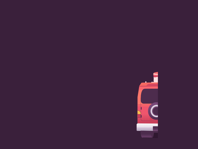 Sushi Delivery animation car delivery driver motion graphics speed sushi van