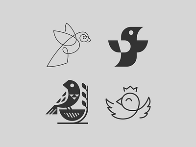 Birds abstract bird birds brand branding design elegant geometry illustration linear logo logo design logotype mark minimalism minimalistic modern sign smart style